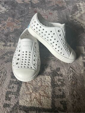 Native Kids Slip-On Sneakers - White